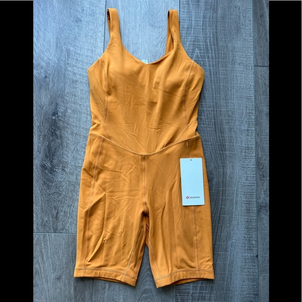 Lululemon Align Onesie 8" in Autumn Orange Size 6